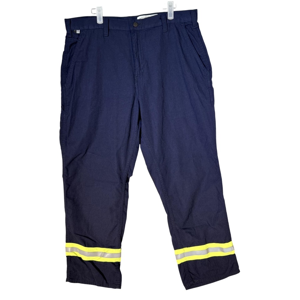Carhartt FR Work Pants Mens 36x30 CAT2 Arc Flash NFPA70E Blue (36x30)